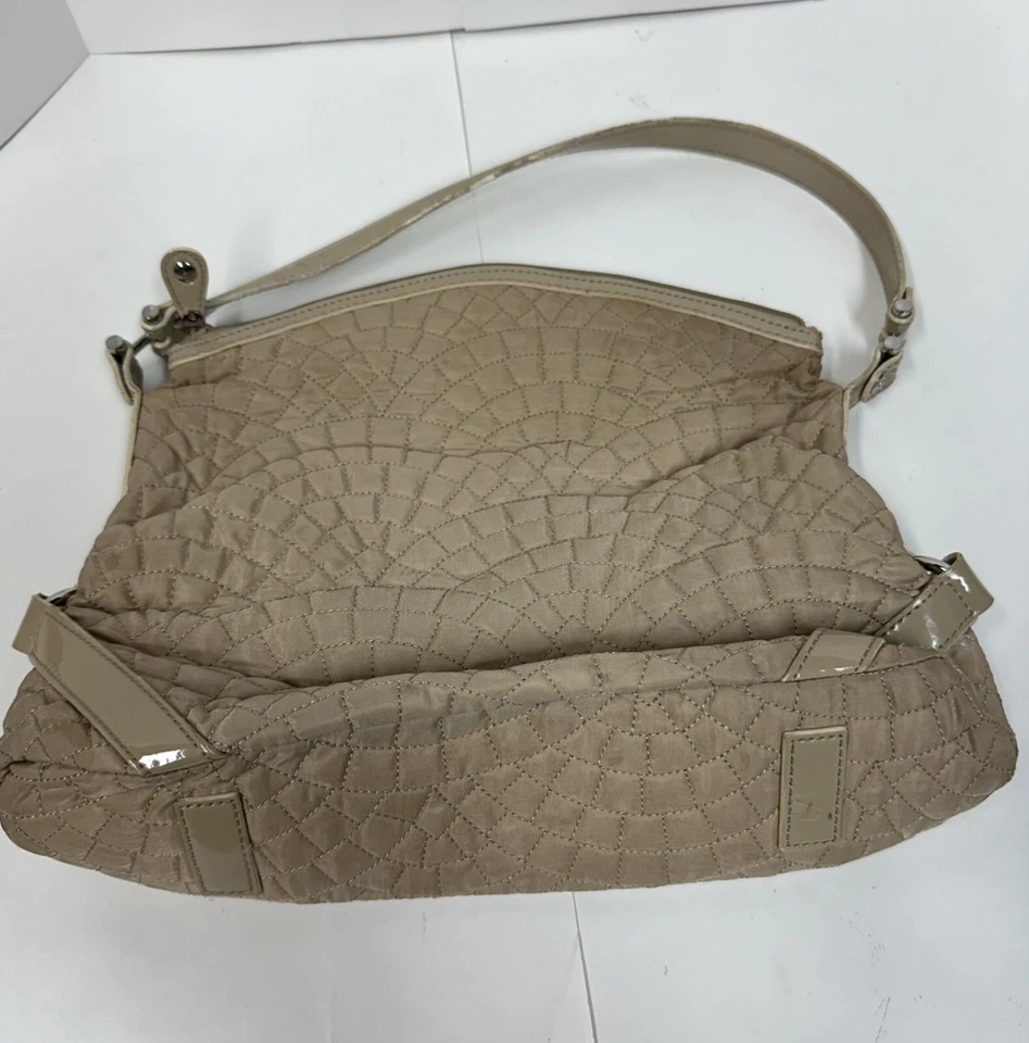 MINI BOLSO DE MANO VERA BRADLEY DE CUERO ACOLCHADO TOPO Y BOLSAS CON CREMALLERA GUC Foto 3 de 4