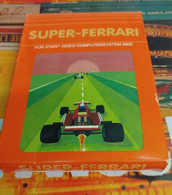 Super-Ferrari (1985) ATARI 2600 VCS (Modul, Manual, Box) works 8-bit CIB classic