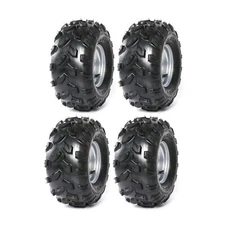4PC 18x9.5-8 18x9.50-8 Tire & 4 Lug Wheel Combo 8" Wheels Golf Cart ATV Go Kart