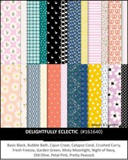Stampin Up Delightfully Eclectic 48 6x6 Designer Series Paper - NEW DSP