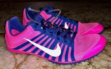 NIKE Zoom D Pink Purple Dust White Track Distance Spikes Shoes NEW Mens Youth 5