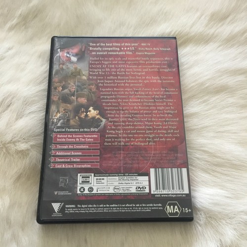ENEMY AT THE GATES Movie 2001 SPECIAL FEATURES Included Vtg Action Movie - Picture 3 of 6