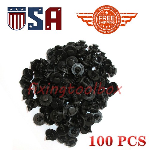 For Nissan Altima 100PCS Car Bumper Engine Splash Guard Rivet Fastener