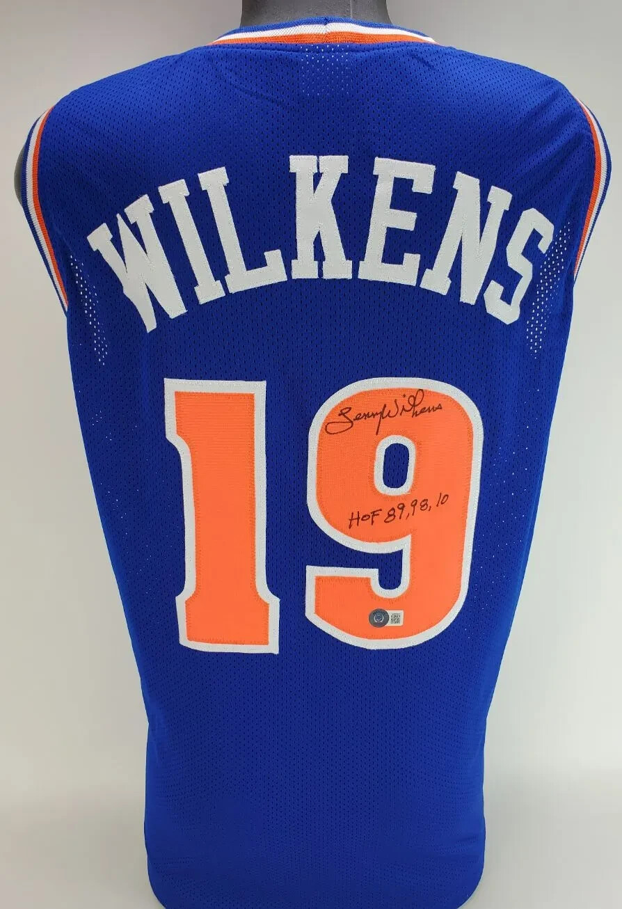 Lenny Wilkens Autographed Signed Cleveland Cavaliers Jersey HOF 89, 98, 10 (Beckett Holo) 