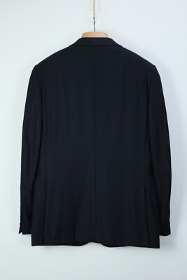 ジャケット DARK BLUE BLAZER ERMENEGILDO ZEGNA Dark Blue Flannel WOOL & SILK Blazer