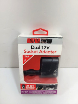 Motor Trend Dual 12V Universal Socket Adapter 2X 12 Sockets MT-12VDS | eBay