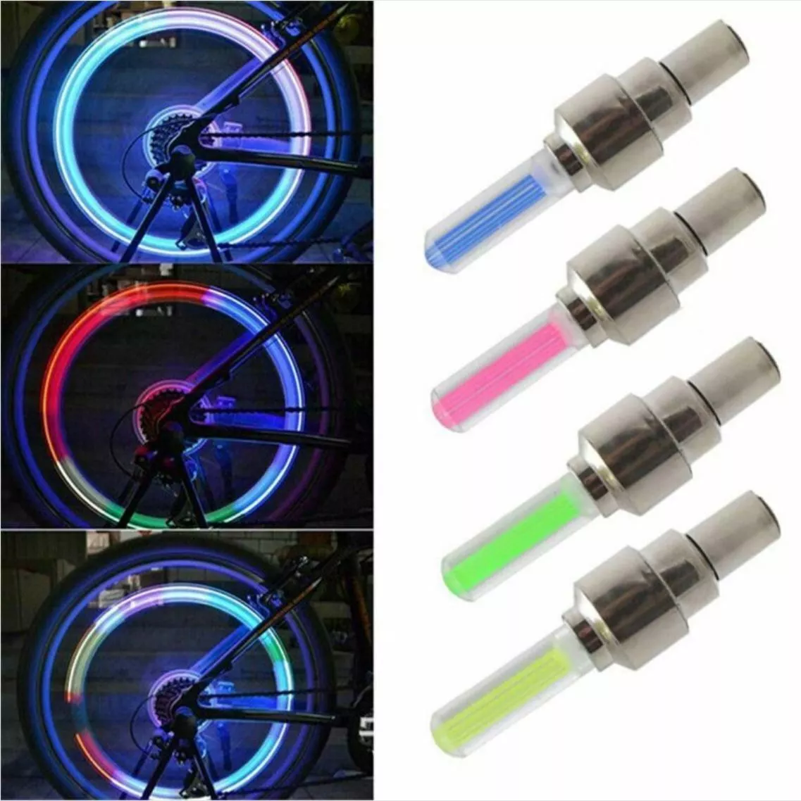 Sensing Bicycle Lights Bike LED Spoke Lamp Tyre Tire Valve Light