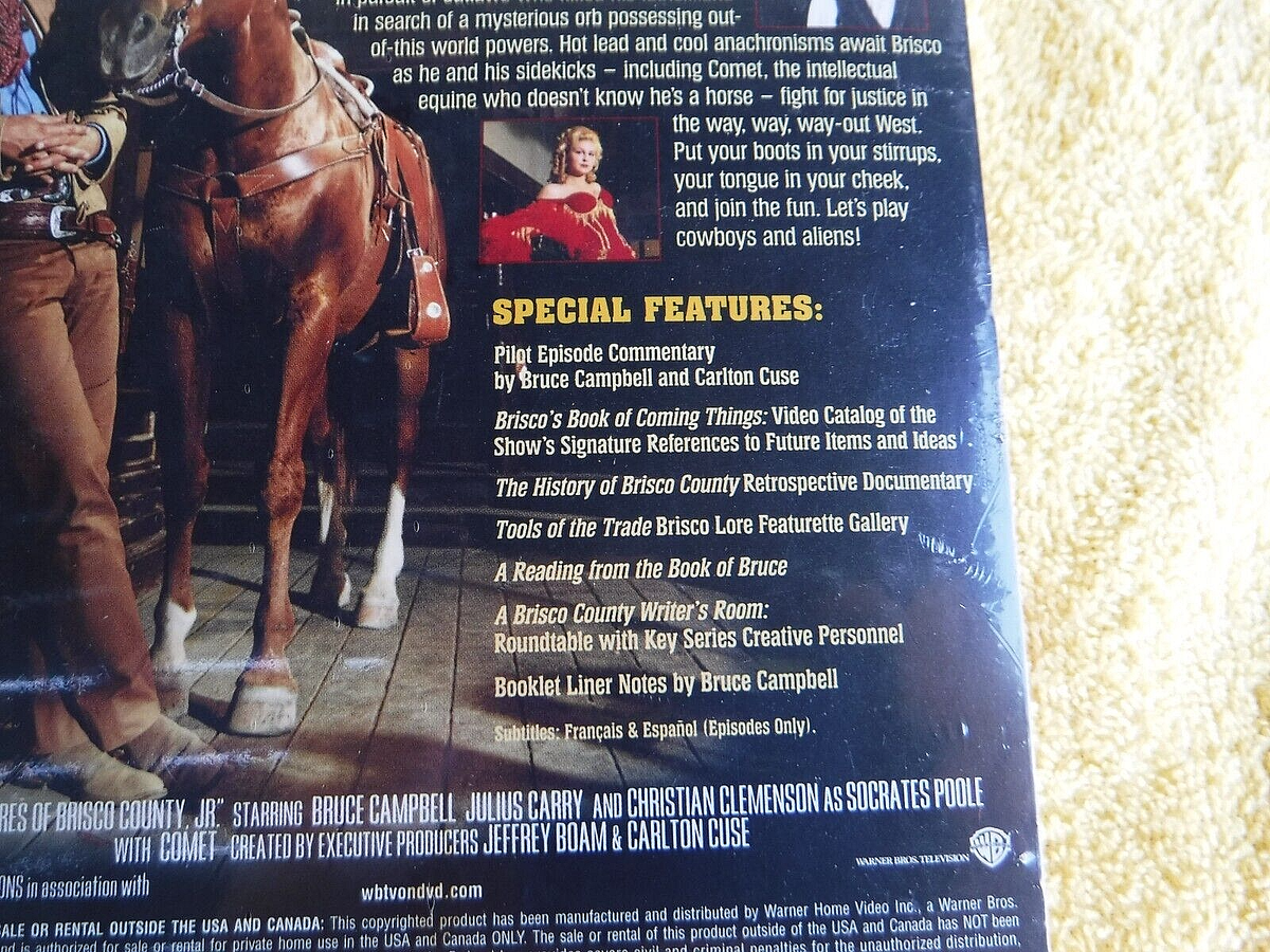 NEW/SEALED DVD SET! ADVENTURES OF BRISCO COUNTY JR. COMPLETE