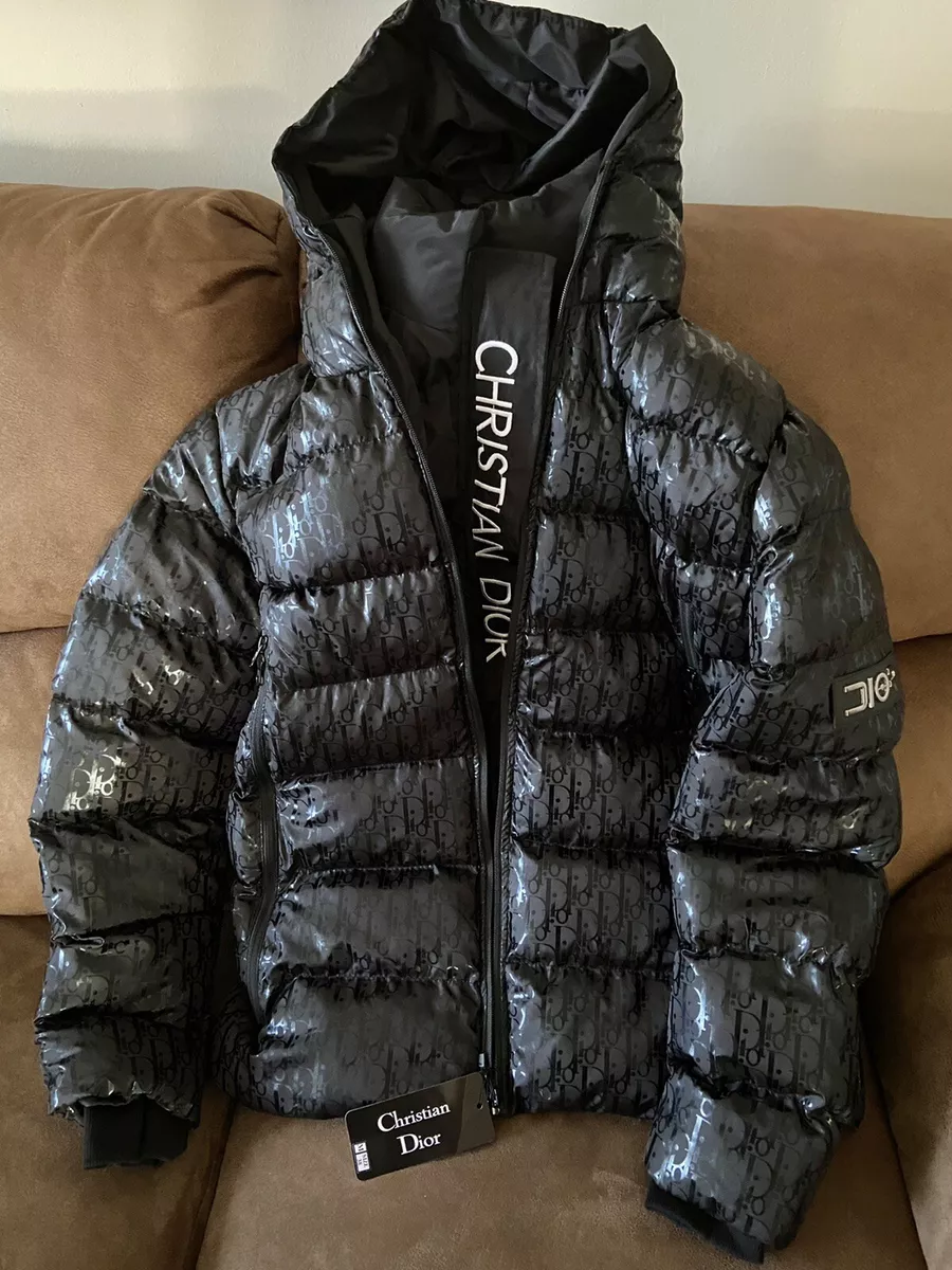 Kids Hooded Down Jacket Black Dior Oblique Technical Canvas DIOR GB #21 Kids Hooded Down Jacket Black Dior Oblique Technical Canvas DIOR GB