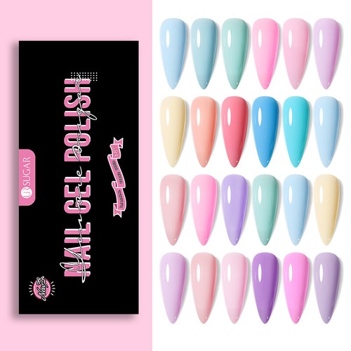 UR SUGAR 6Colors Gel Nail Polish Set Glitter Magnetic Soak off UV Gel Top Base - Picture 14 of 69