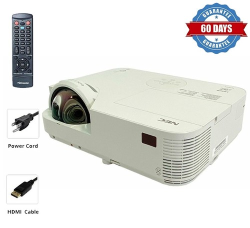 DLP Short-Throw Projector for Conference Meeting Room Office 3300 ANSI w/Remote