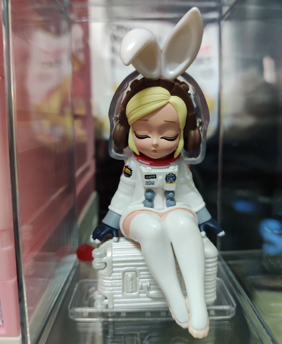 POP MART x COOLABO Space Hood Series Astro Rabbit-Wh Mini figure Art Toy Gift