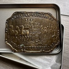 Antique American Express Co Wells, Butterfield  Co Tiffany  Co Belt Buckle
