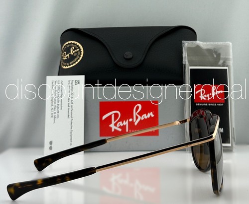 Ray-Ban RB2219 Olympian Aviator Sunglasses 1309/33 Copper Havana Frame B-15 Lens - Picture 6 of 8