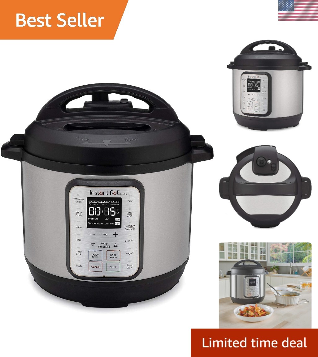 Duo Plus 9-in-1 Electric Pressure Cooker, Slow Cooker, Rice Cooker, Steamer, ...