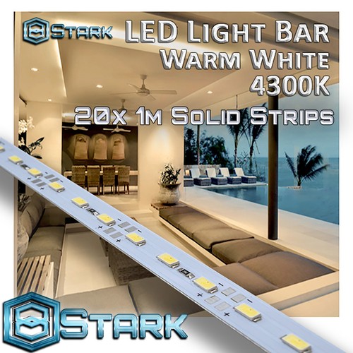 1M 3.3FT Warm White 72 LED 5630SMD Strip Light Aluminum Case Display Cabinet - Picture 13 of 13