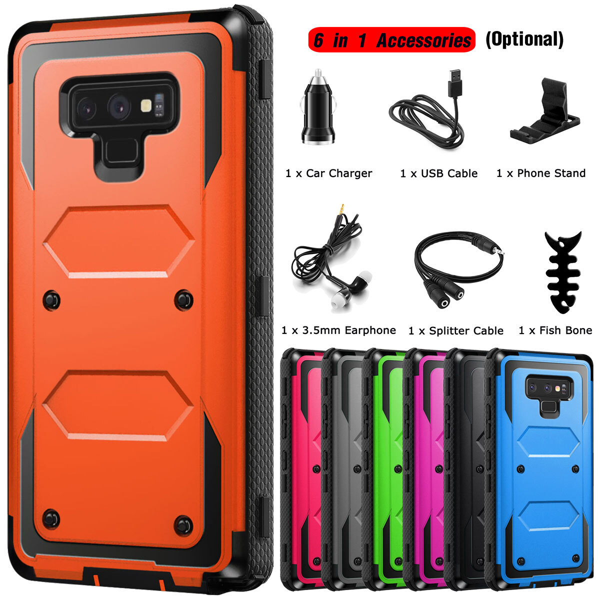 For Samsung Galaxy Note Shockproof Hard Case Rugged Phone Cover