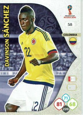 Panini Adrenalyn XL World Cup 2018 Russia WM Nr. 58 Davinson Sanchez