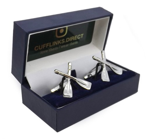 3D Ruderer Regatta Boot Rennen Riemen Klinge Geschenk Manschettenknöpfe Von Di- - Picture 10 of 10