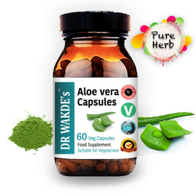 DR WAKDE'S Aloe Vera Kapseln | 60 Vegi Caps | Ayurveda-Supplement | Vegan | 1...