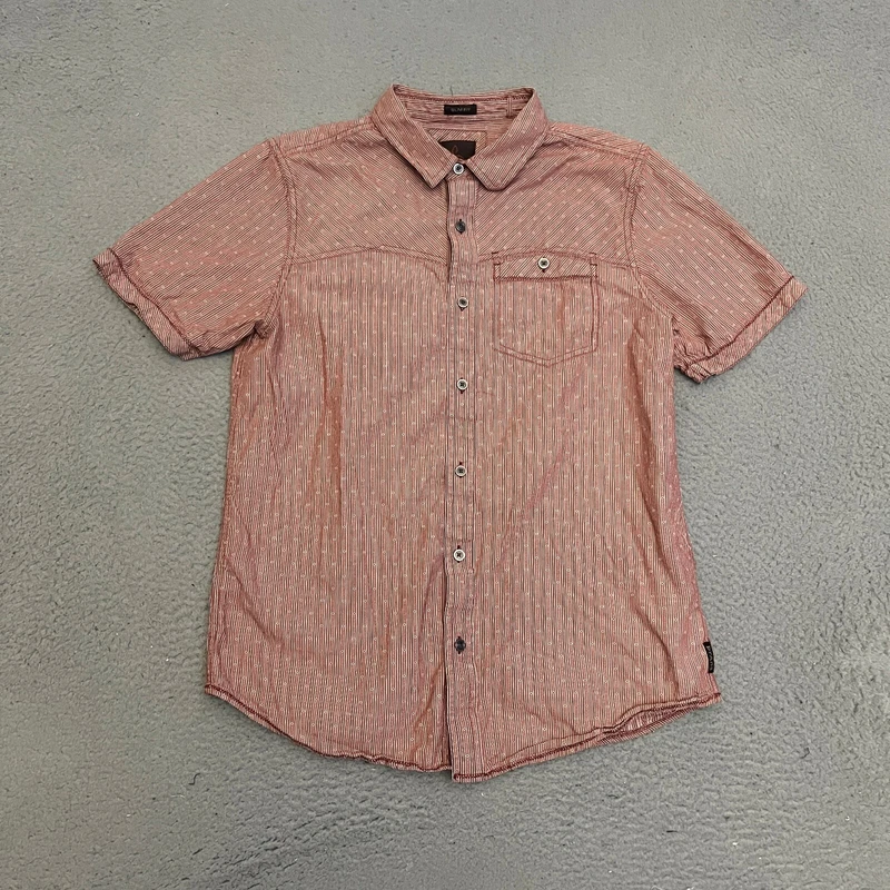 prana slim fit short sleeve button up shirt