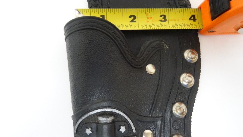 VINTAGE LONE RANGER 1978 CBS TOYS HARD RUBBER DOUBLE PISTOL HOLSTER w