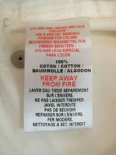 NWT CHRISTIAN DIOR WHITE COTTON LETTERING LOGO JEANS SIZE 12A - Picture 9 of 12