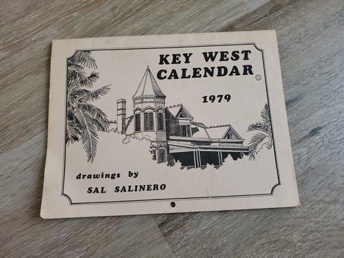 Vintage 1979 Key West Calendar Drawings By Sal Salinero 11 X 8 EBay