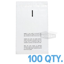 100 10x12 Self Seal Suffocation Warning Clear Poly Bags 1.5 mil Free Shipping