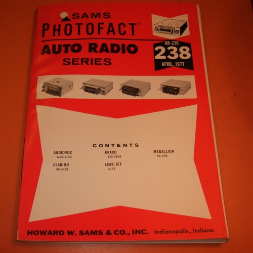 Sams Photofact Radio samochodowe Seria AR- Radio tranzystorowe Serwis TSM- Instrukcja U-PICK - Zdjęcie 297 z 378