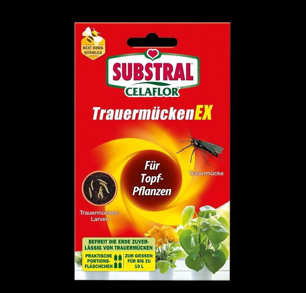 Substral Celaflor Trauermücken Ex 4 x 7,5 ml Insektizid Larven Zimmerpflanzen