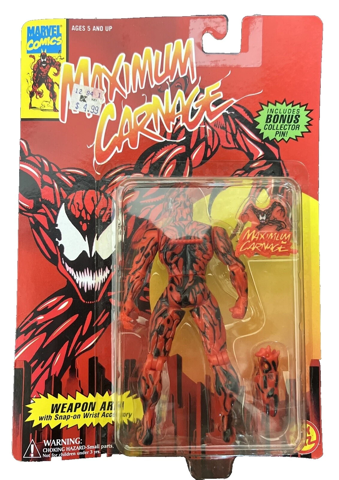 Bonecos de ação ToyBiz Carnage e Acessórios