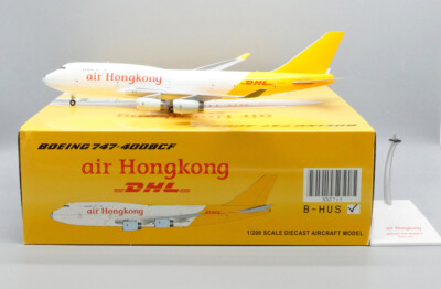 1:200 JC Wings Air Hongkong DHL BOEING B747-400BCF Plane Diecast