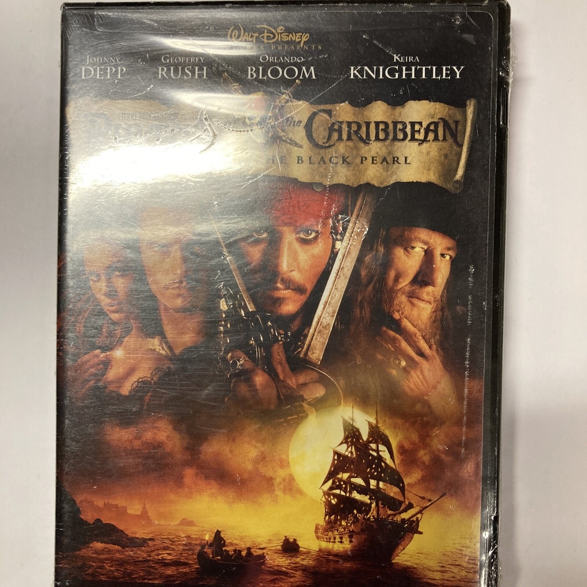 Pirates of the Caribbean: The Curse of the Black Pearl (DVD, 2003