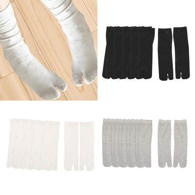 6 Paar Flip Flop Socken Mode Zwei Finger Socken für Büro Einkaufen Outdoor