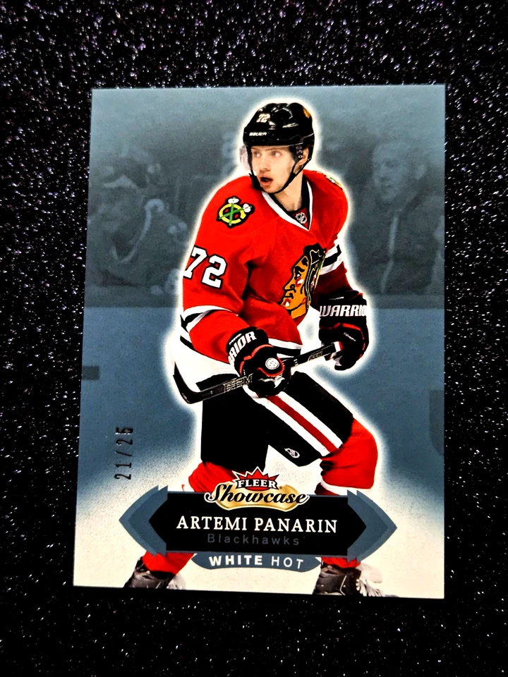 2016-17 Upper Deck Fleer Showcase White Hot /25 Artemi Panarin #97 SSP MINT - Image 4 of 4