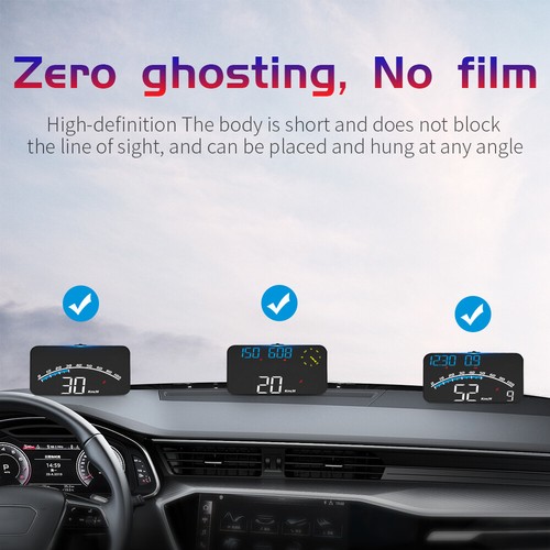 Car Digital Speedometer Head Up Display GPS HUD HD LED Overspeed Warning #t$~ - Bild 4 von 12