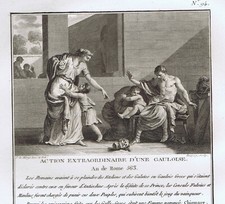 Gaul Woman Beheads Roman Centurion Sexual Abuser, Year of Rome 563-1810 Print