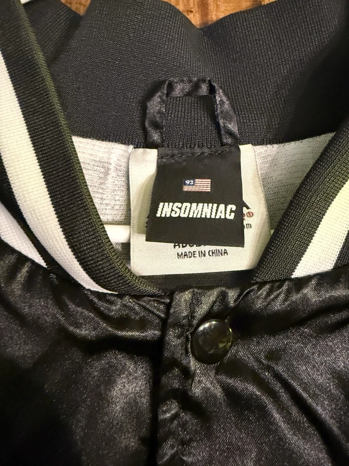 Insomniac Day Trip Bomber Jacket Black Men XL - Image 3 of 4