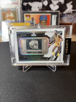 #ad #ad 🔥2020 21 Panini Impeccable Wilt Chamberlain 1 Troy Ounce Silver 20 HOF 🌟☀️ $249.95