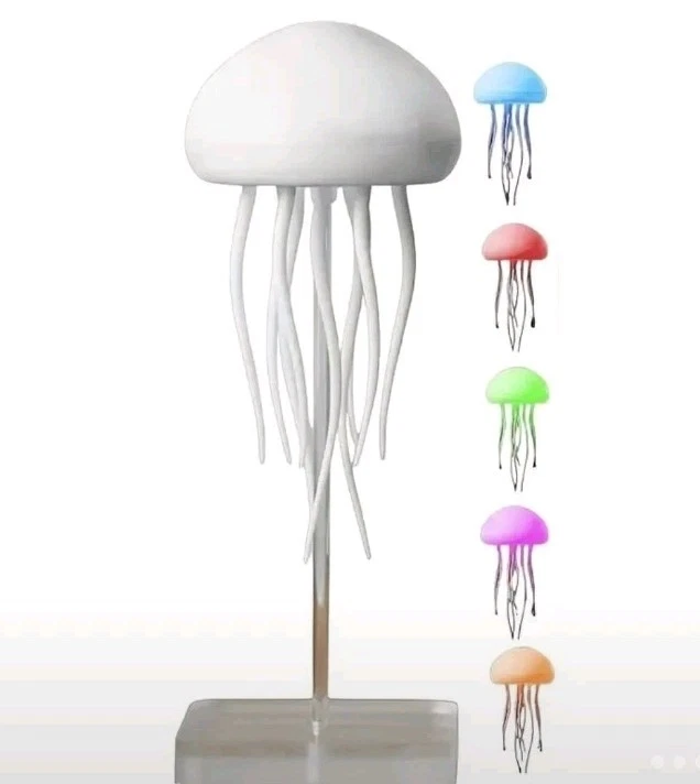 Aurora Jellyfish Mood Light Sound Activated Full Color Rechargeable Night Lamp - Image 2 of 4