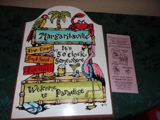 Margaritaville Outdoor Sign - Measures 16" X 11" - BRAND NEW! Never Used!