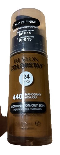 Revlon Colorstay Foundation 24 Hours for Combination/Oily Skin 440 Mahogany - Picture 2 of 2