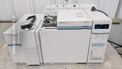 HP 6890 SERIES GC SYSTEM PLUS WITH 5973 MASS SELECTIVE DETECTOR MSD