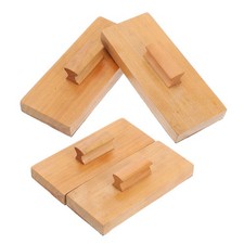 4 Pcs Musical Instrument Equipment Castanet Wood Sanding Block Hand Percussion