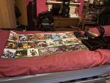 Microsoft Xbox 360 slim Black 250GB Bundle 24x Games 2 Controller & Cables
