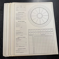 Lot of 25 Vintage Blank Astrology Natal Chart...