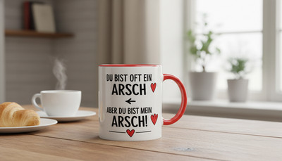 Tasse - Du bist oft ein Arsch...   Geschenk für Partner, Freund, Liebe, Humor