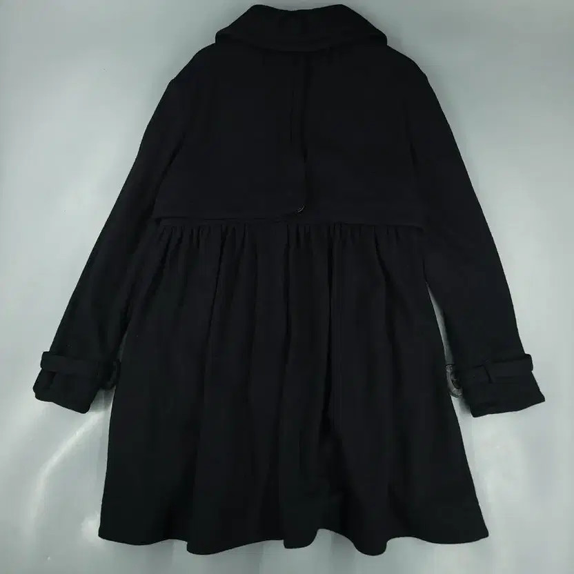 Fendi Black Snap Button Flare Wool Coat Made in Italy thumbnail 5