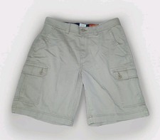 New St. John's Bay Men's Cargo Shorts Size 34 British Khaki Comfort Stretch 